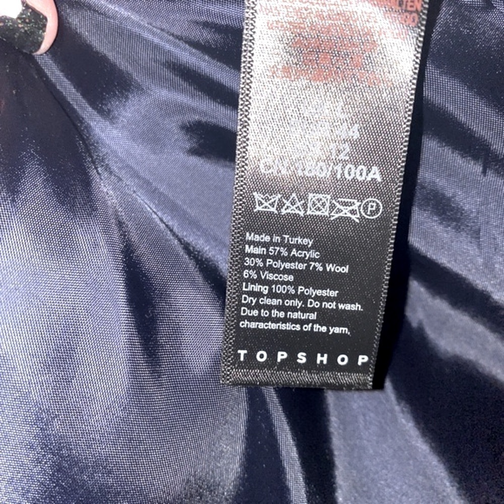 Topshop  Wool Plaid Shacket - Picture 7 of 7